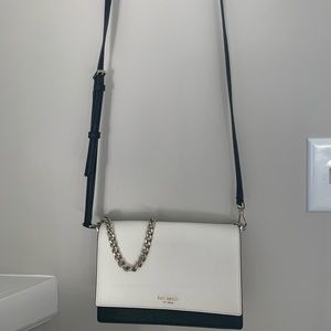 Black and white crossbody or chain bag by Kate Spade